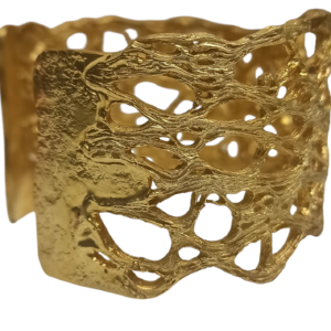 Bracciale -rigido- argento 925/000 doratura oro zecchino 1,5 micron
